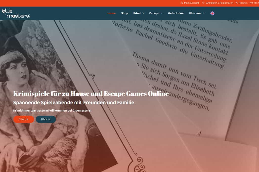 Reference Provenseo - Cluemasters Games Germany Austria Switzerland - WordPress Agency Web Design